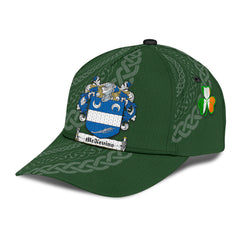 Clan Mcnevins Coat Of Arms - Irish Family Crest St Patrick's Day Classic CapZD75 Classic Cap - Mcnevins Coat Of Arms St Patrick's Day Classic Cap Irish Cap   