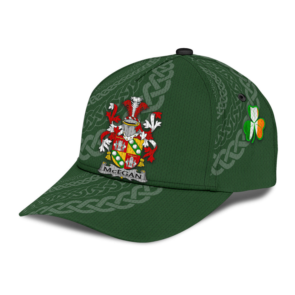 Clan Mcegan Coat Of Arms - Irish Family Crest St Patrick's Day Classic CapRY48 Classic Cap - Mcegan Coat Of Arms St Patrick's Day Classic Cap Irish Cap   