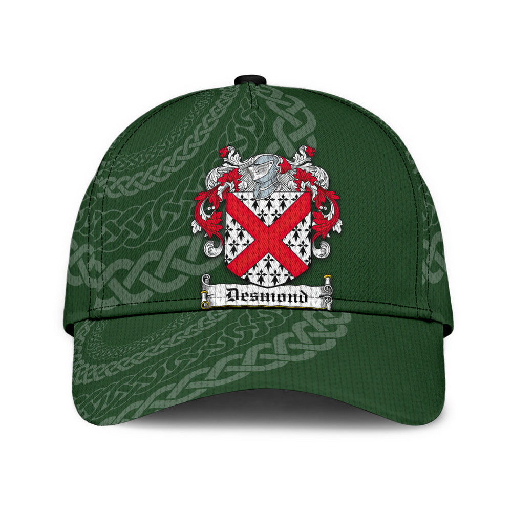 Clan Desmond Coat Of Arms - Irish Family Crest St Patrick's Day Classic CapNZ69 Classic Cap - Desmond Coat Of Arms St Patrick's Day Classic Cap Irish Cap   