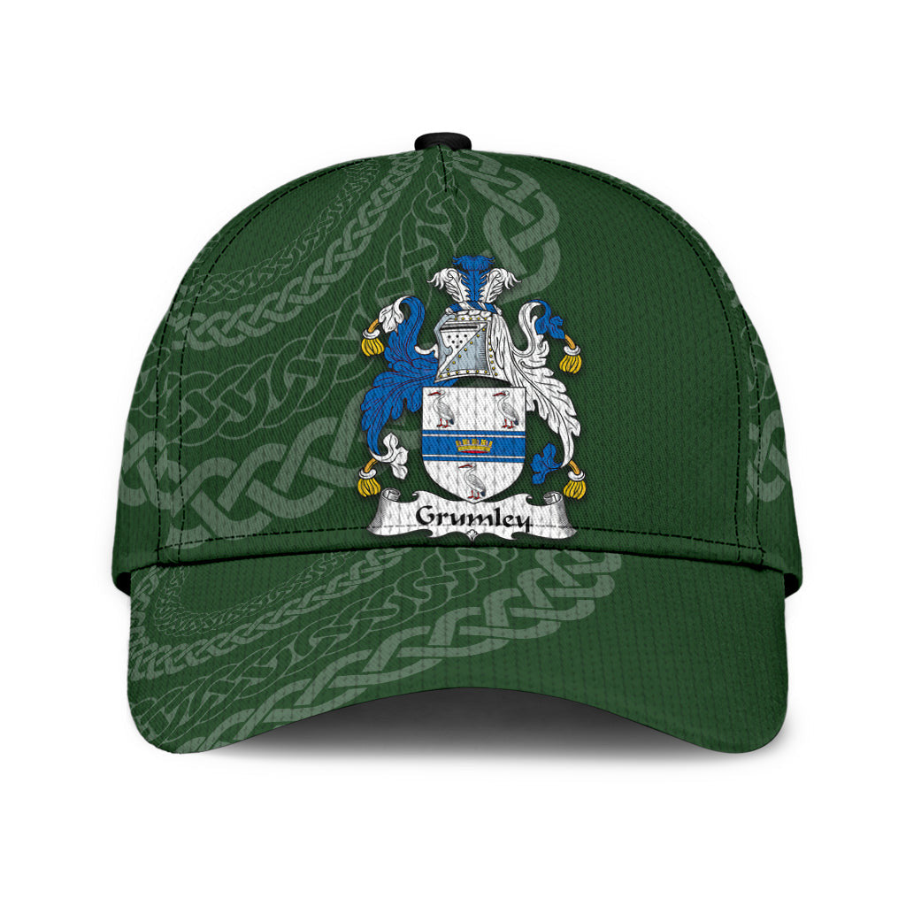 Clan Grumley Coat Of Arms - Irish Family Crest St Patrick's Day Classic CapUT49 Classic Cap - Grumley Coat Of Arms St Patrick's Day Classic Cap Irish Cap   