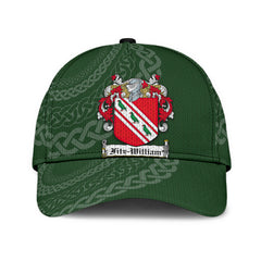 Clan Fitzwilliam Coat Of Arms - Irish Family Crest St Patrick's Day Classic CapSW92 Classic Cap - Fitzwilliam Coat Of Arms St Patrick's Day Classic Cap Irish Cap   