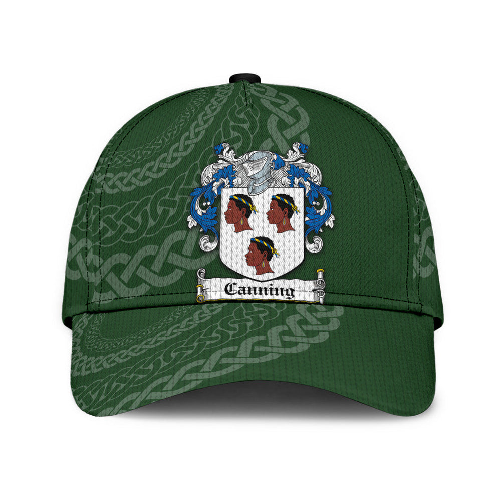 Clan Canning Coat Of Arms - Irish Family Crest St Patrick's Day Classic CapBQ55 Classic Cap - Canning Coat Of Arms St Patrick's Day Classic Cap Irish Cap   