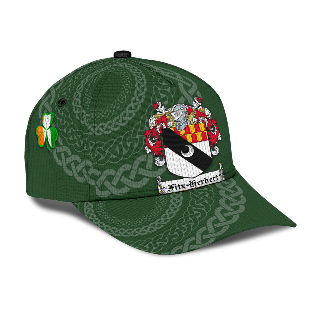 Clan Fitzherbert Coat Of Arms - Irish Family Crest St Patrick's Day Classic CapLI60 Classic Cap - Fitzherbert Coat Of Arms St Patrick's Day Classic Cap Irish Cap   