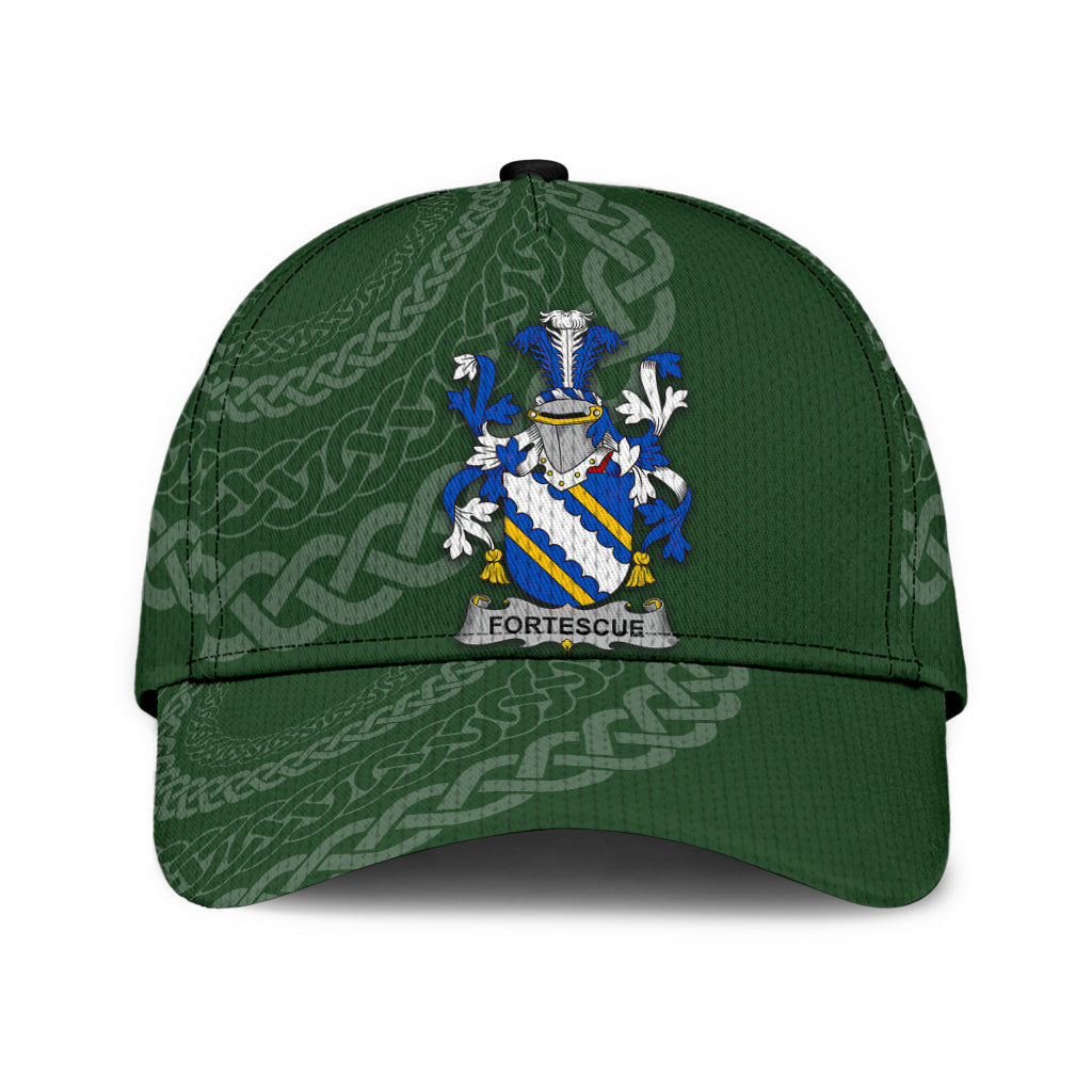 Clan Fortescue Coat Of Arms - Irish Family Crest St Patrick's Day Classic CapXY45 Classic Cap - Fortescue Coat Of Arms St Patrick's Day Classic Cap Irish Cap   