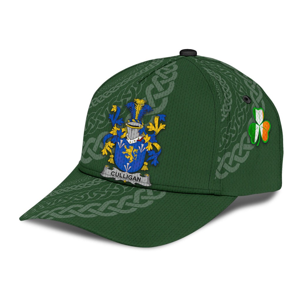 Clan Culligan Coat Of Arms - Irish Family Crest St Patrick's Day Classic CapDP84 Classic Cap - Culligan Coat Of Arms St Patrick's Day Classic Cap Irish Cap   