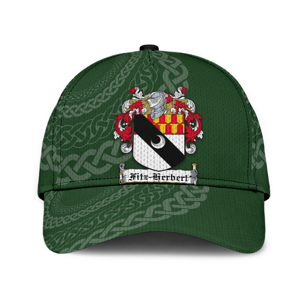 Clan Fitzherbert Coat Of Arms - Irish Family Crest St Patrick's Day Classic CapLI60 Classic Cap - Fitzherbert Coat Of Arms St Patrick's Day Classic Cap Irish Cap   