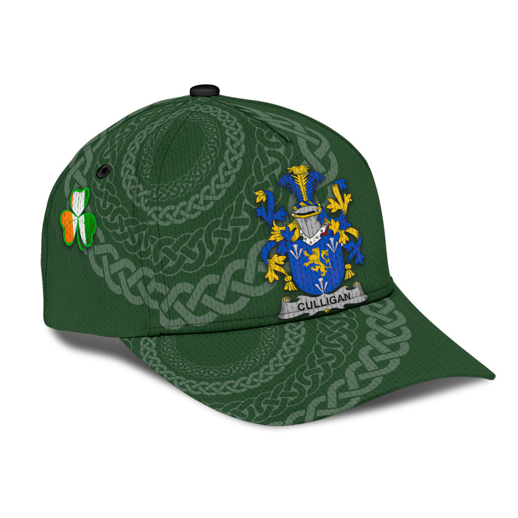 Clan Culligan Coat Of Arms - Irish Family Crest St Patrick's Day Classic CapDP84 Classic Cap - Culligan Coat Of Arms St Patrick's Day Classic Cap Irish Cap   