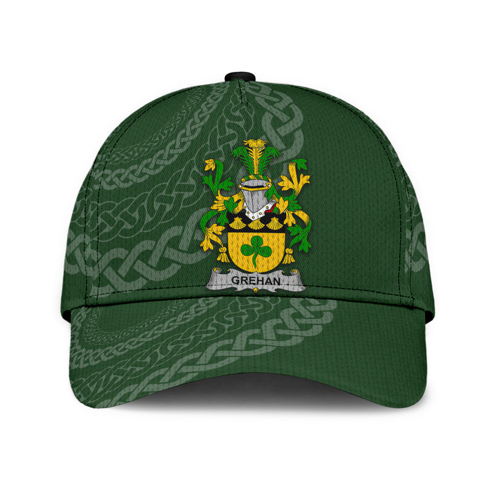 Clan Grehan Coat Of Arms - Irish Family Crest St Patrick's Day Classic CapRU78 Classic Cap - Grehan Coat Of Arms St Patrick's Day Classic Cap Irish Cap   