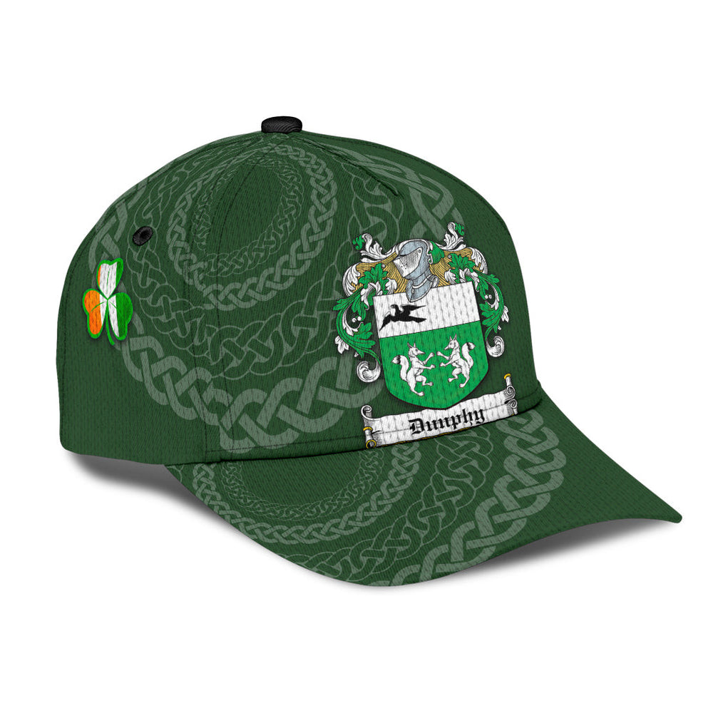 Clan Dunphy Coat Of Arms - Irish Family Crest St Patrick's Day Classic CapKW65 Classic Cap - Dunphy Coat Of Arms St Patrick's Day Classic Cap Irish Cap   