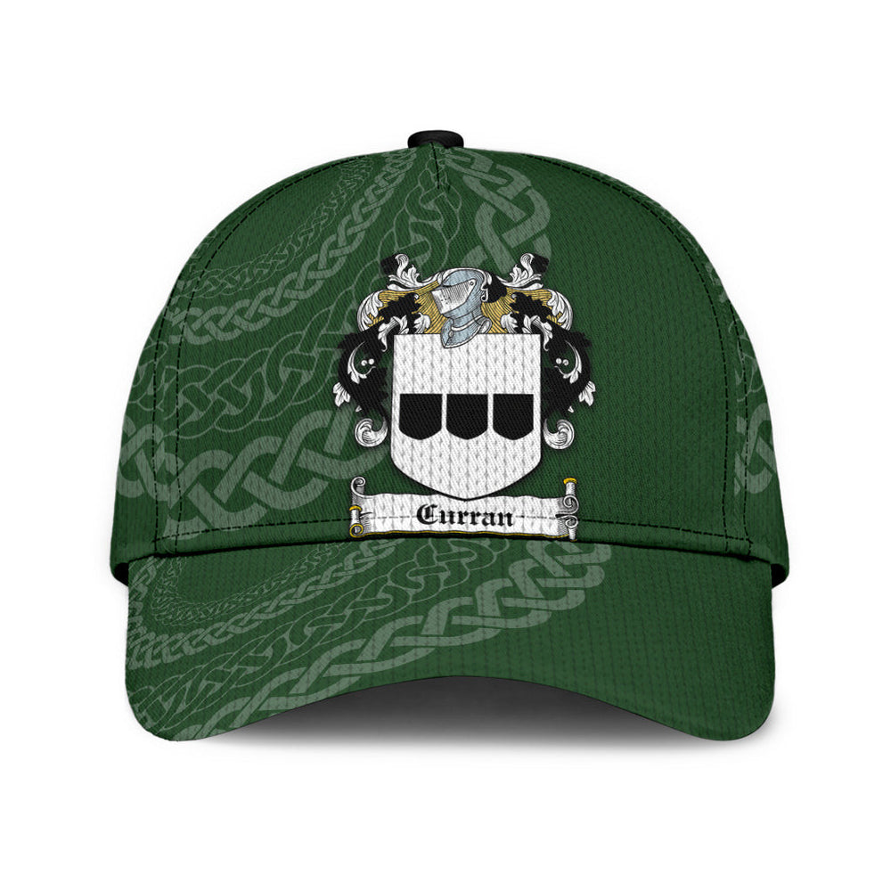 Clan Curran Coat Of Arms - Irish Family Crest St Patrick's Day Classic CapXQ44 Classic Cap - Curran Coat Of Arms St Patrick's Day Classic Cap Irish Cap   