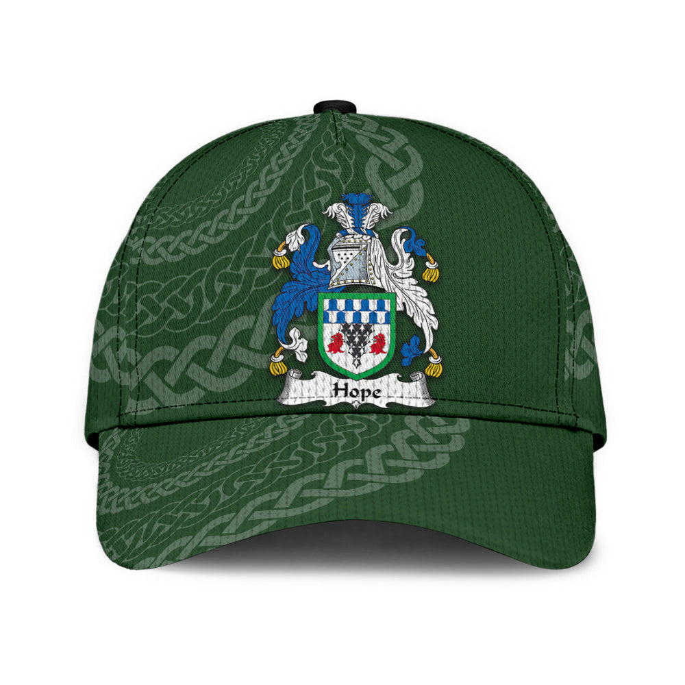 Clan Hope Coat Of Arms - Irish Family Crest St Patrick's Day Classic CapAK66 Classic Cap - Hope Coat Of Arms St Patrick's Day Classic Cap Irish Cap   