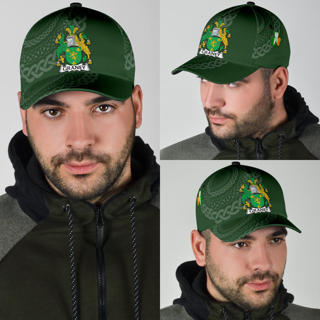 Clan Graney Coat Of Arms - Irish Family Crest St Patrick's Day Classic CapVB15 Classic Cap - Graney Coat Of Arms St Patrick's Day Classic Cap Irish Cap   