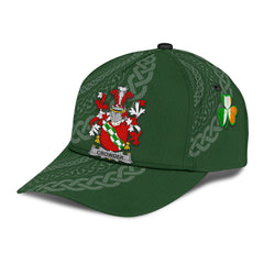 Clan Crowder Coat Of Arms - Irish Family Crest St Patrick's Day Classic CapEY98 Classic Cap - Crowder Coat Of Arms St Patrick's Day Classic Cap Irish Cap   