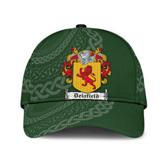 Clan Delafield Coat Of Arms - Irish Family Crest St Patrick's Day Classic CapCG37 Classic Cap - Delafield Coat Of Arms St Patrick's Day Classic Cap Irish Cap   
