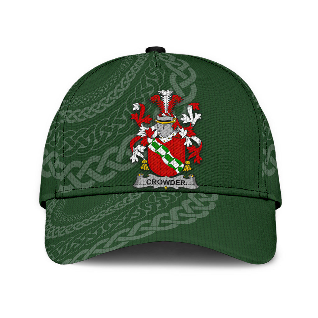 Clan Crowder Coat Of Arms - Irish Family Crest St Patrick's Day Classic CapEY98 Classic Cap - Crowder Coat Of Arms St Patrick's Day Classic Cap Irish Cap   