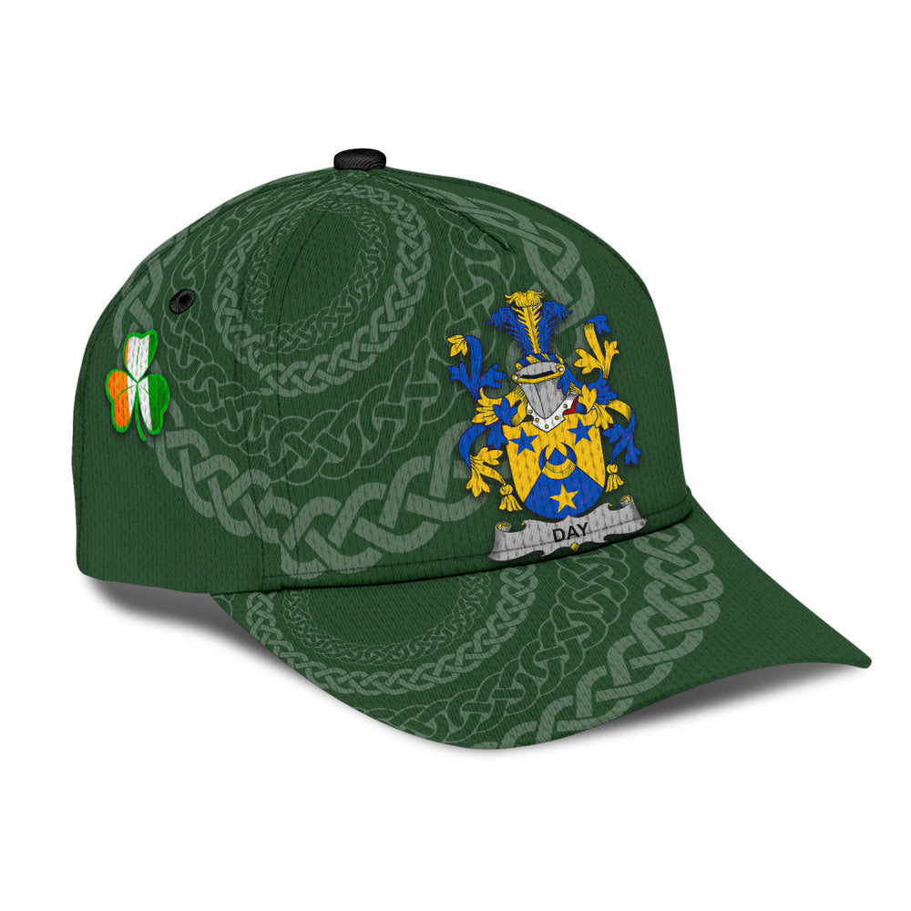 Clan Day Coat Of Arms - Irish Family Crest St Patrick's Day Classic CapQB54 Classic Cap - Day Coat Of Arms St Patrick's Day Classic Cap Irish Cap   