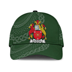 Clan Harrell Coat Of Arms - Irish Family Crest St Patrick's Day Classic CapEV58 Classic Cap - Harrell Coat Of Arms St Patrick's Day Classic Cap Irish Cap   