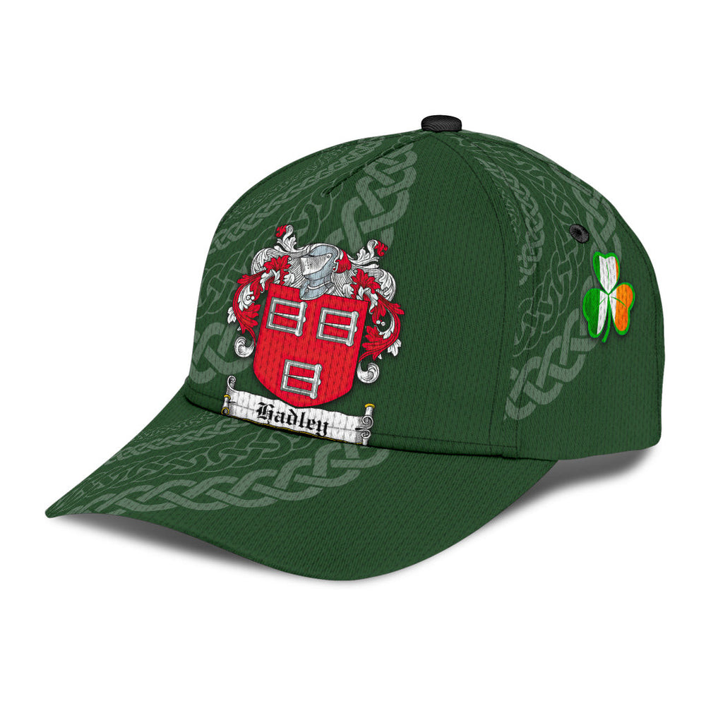Clan Hadley Coat Of Arms - Irish Family Crest St Patrick's Day Classic CapAX90 Classic Cap - Hadley Coat Of Arms St Patrick's Day Classic Cap Irish Cap   