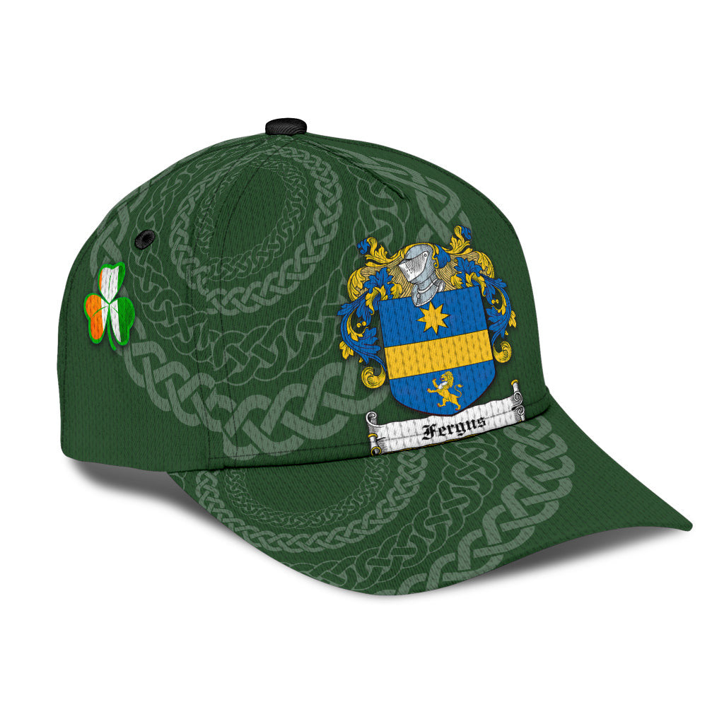 Clan Fergus Coat Of Arms - Irish Family Crest St Patrick's Day Classic CapCL19 Classic Cap - Fergus Coat Of Arms St Patrick's Day Classic Cap Irish Cap   