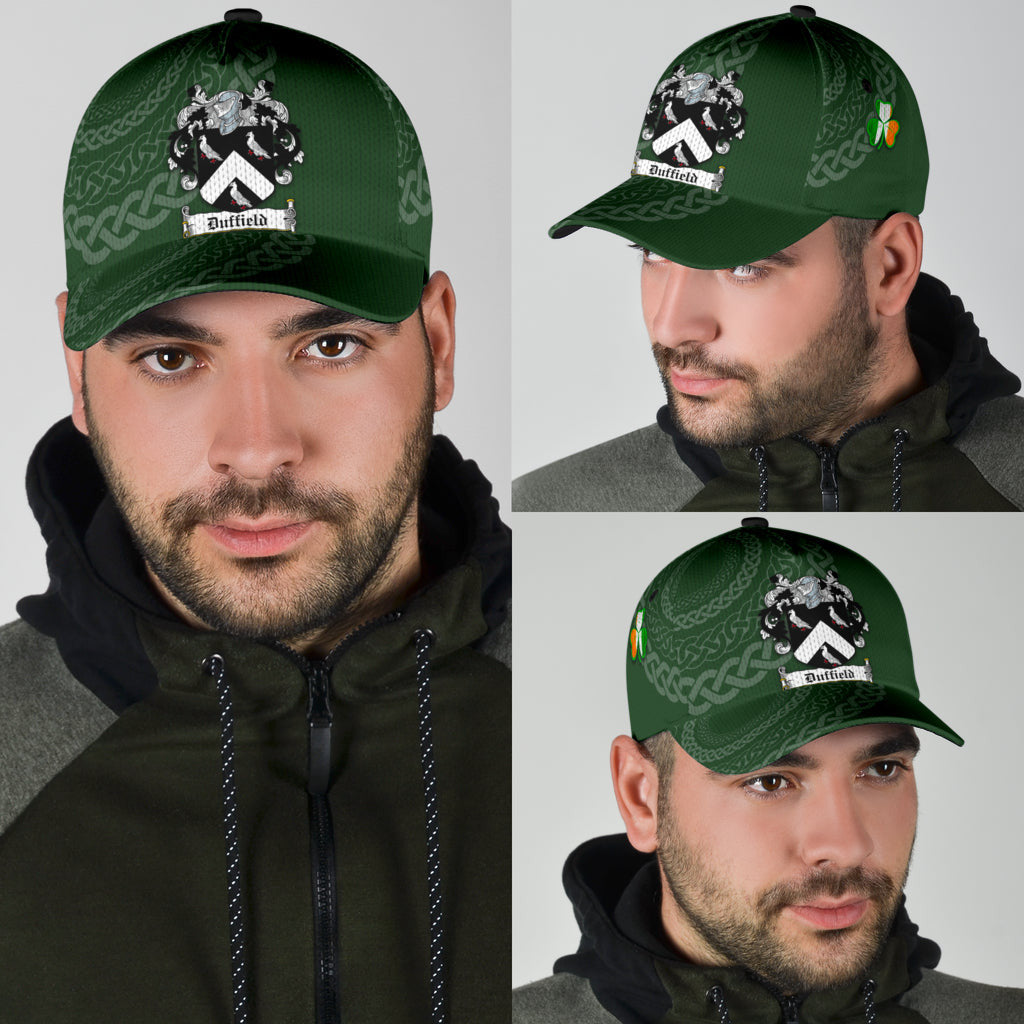 Clan Duffield Coat Of Arms - Irish Family Crest St Patrick's Day Classic CapOI99 Classic Cap - Duffield Coat Of Arms St Patrick's Day Classic Cap Irish Cap   