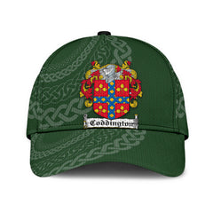 Clan Coddington Coat Of Arms - Irish Family Crest St Patrick's Day Classic CapPZ63 Classic Cap - Coddington Coat Of Arms St Patrick's Day Classic Cap Irish Cap   