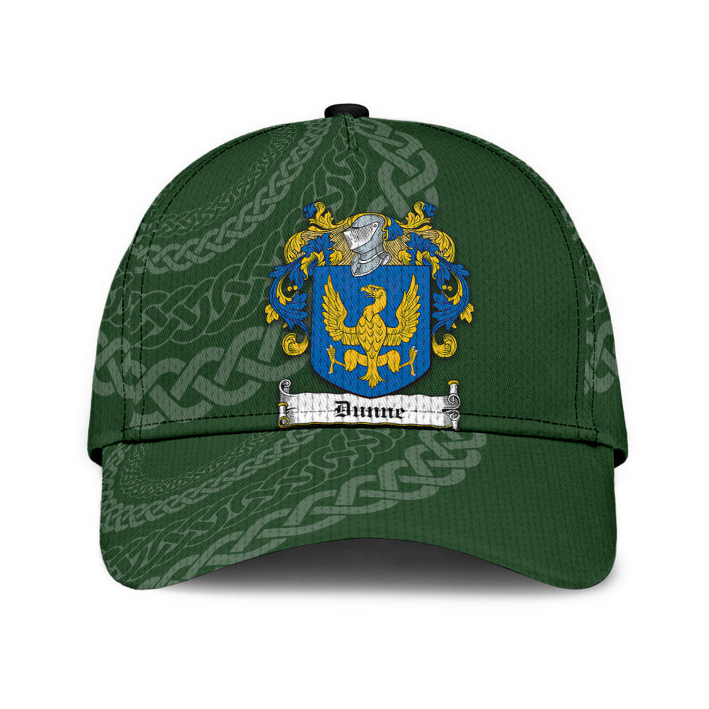 Clan Dunne Coat Of Arms - Irish Family Crest St Patrick's Day Classic CapBH22 Classic Cap - Dunne Coat Of Arms St Patrick's Day Classic Cap Irish Cap   
