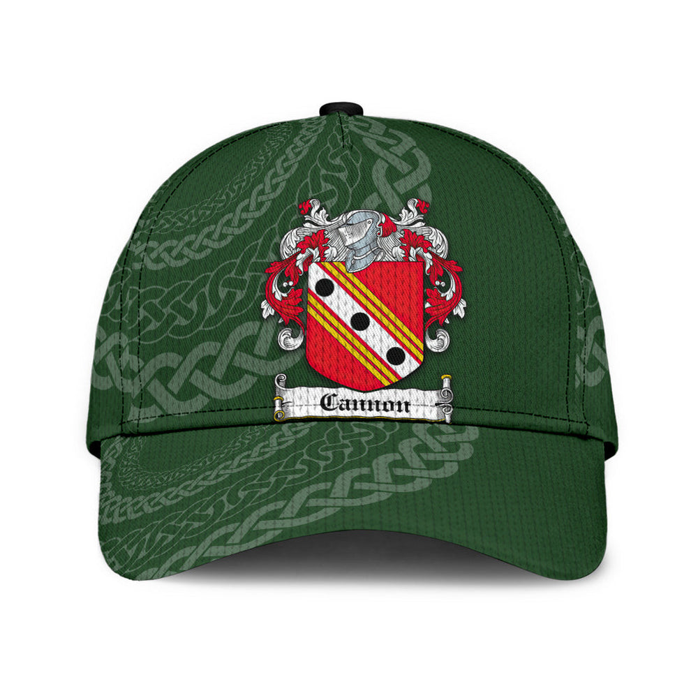Clan Cannon Coat Of Arms - Irish Family Crest St Patrick's Day Classic CapUA55 Classic Cap - Cannon Coat Of Arms St Patrick's Day Classic Cap Irish Cap   