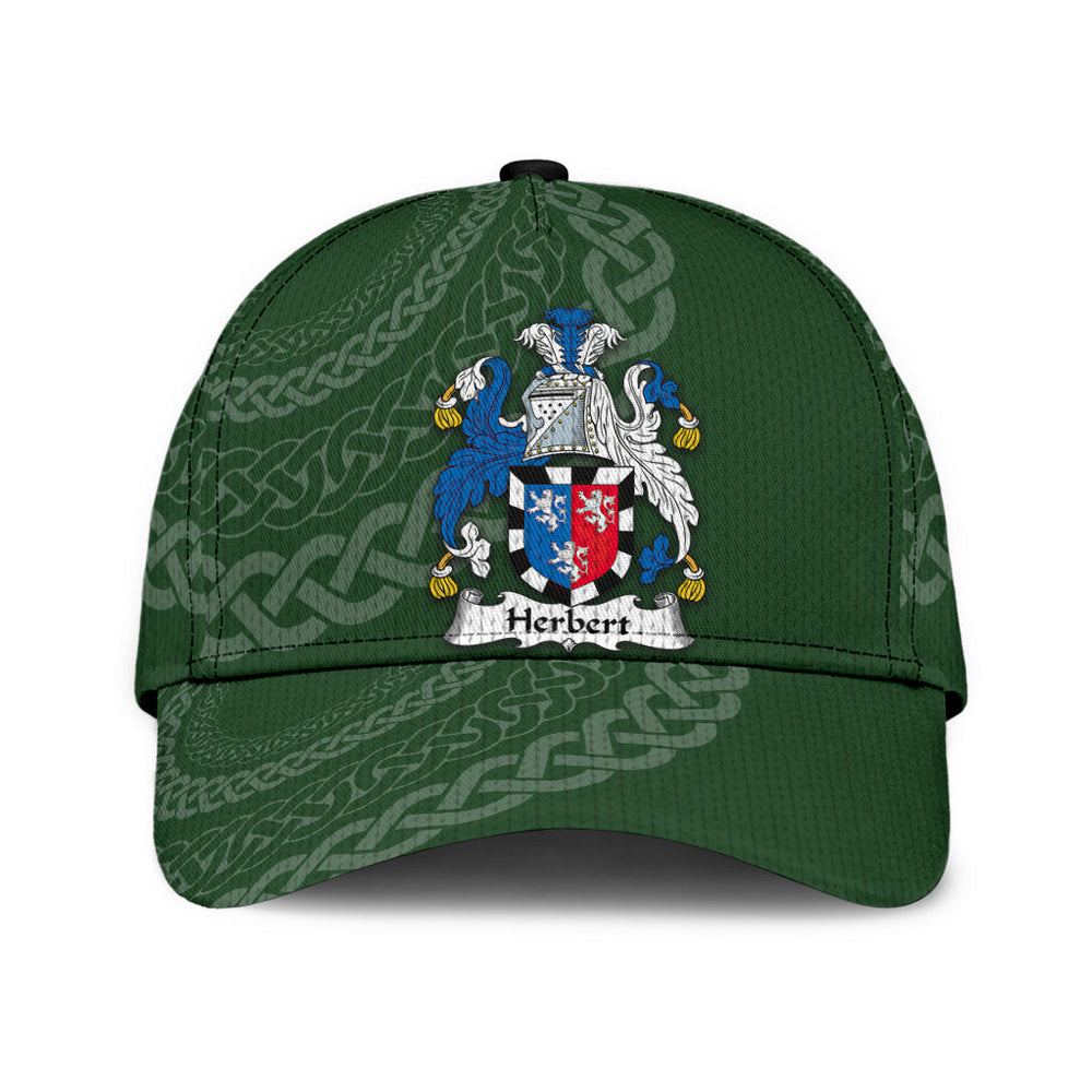 Clan Herbert Coat Of Arms - Irish Family Crest St Patrick's Day Classic CapFH11 Classic Cap - Herbert Coat Of Arms St Patrick's Day Classic Cap Irish Cap   