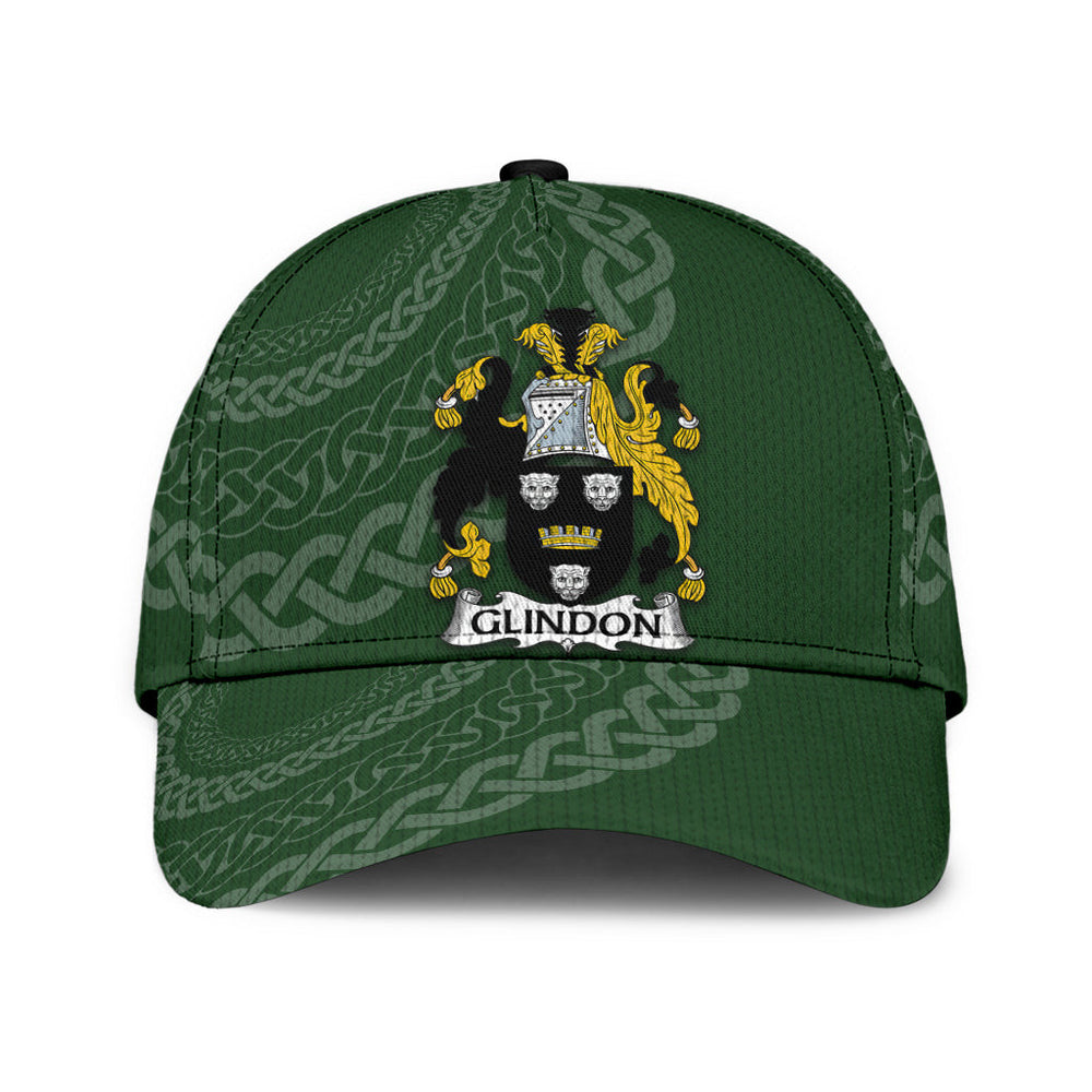 Clan Glindon Coat Of Arms - Irish Family Crest St Patrick's Day Classic CapYV30 Classic Cap - Glindon Coat Of Arms St Patrick's Day Classic Cap Irish Cap   