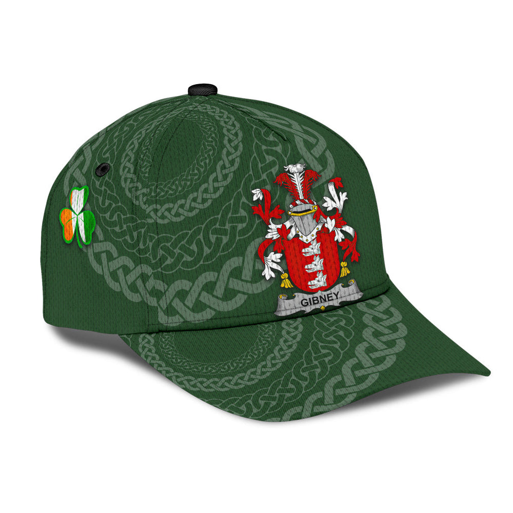 Clan Gibney Coat Of Arms - Irish Family Crest St Patrick's Day Classic CapEE31 Classic Cap - Gibney Coat Of Arms St Patrick's Day Classic Cap Irish Cap   