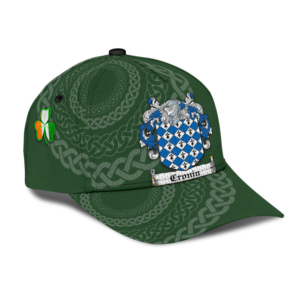 Clan Cronin Coat Of Arms - Irish Family Crest St Patrick's Day Classic CapQU49 Classic Cap - Cronin Coat Of Arms St Patrick's Day Classic Cap Irish Cap   