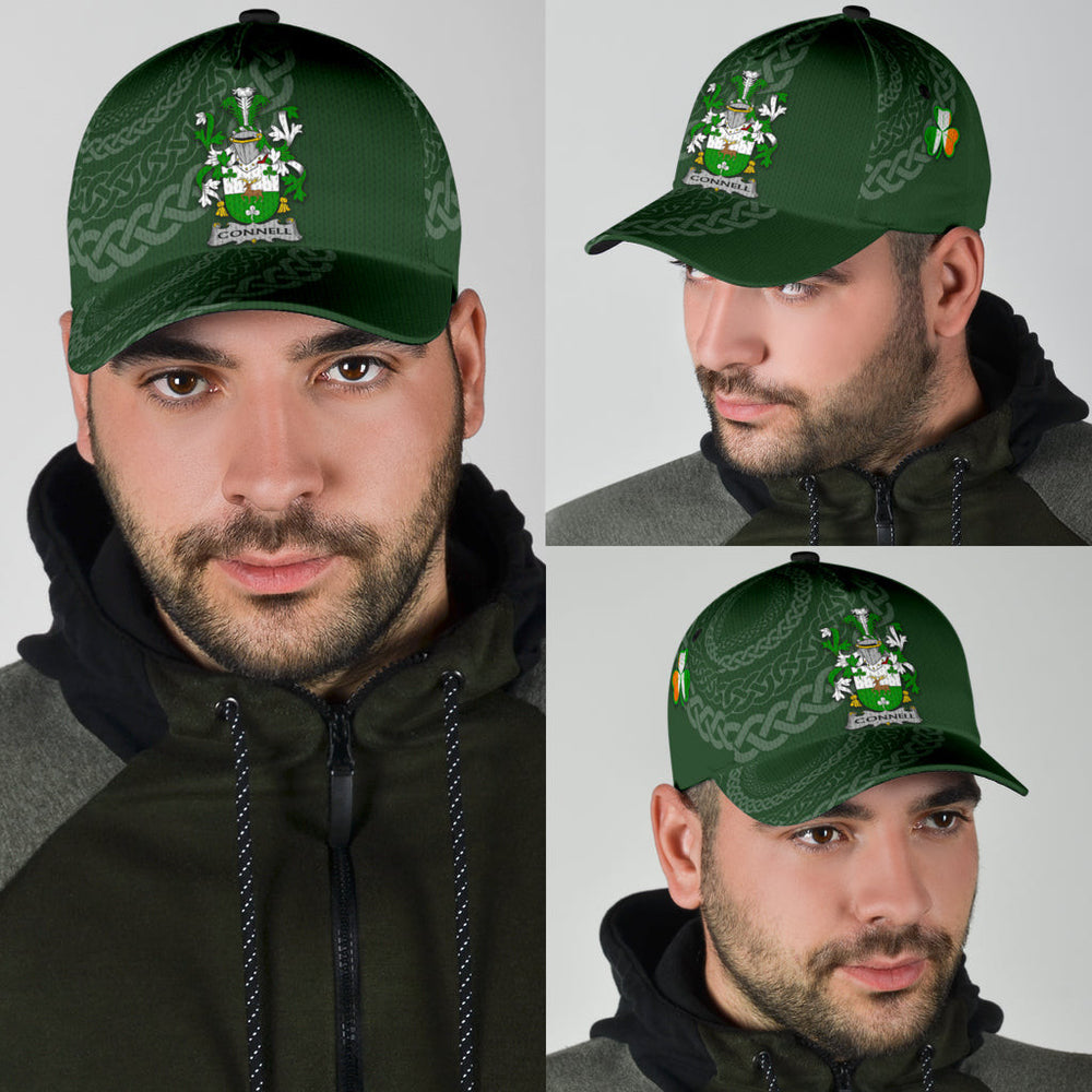 Clan Connell Coat Of Arms - Irish Family Crest St Patrick's Day Classic CapHW70 Classic Cap - Connell Coat Of Arms St Patrick's Day Classic Cap Irish Cap   