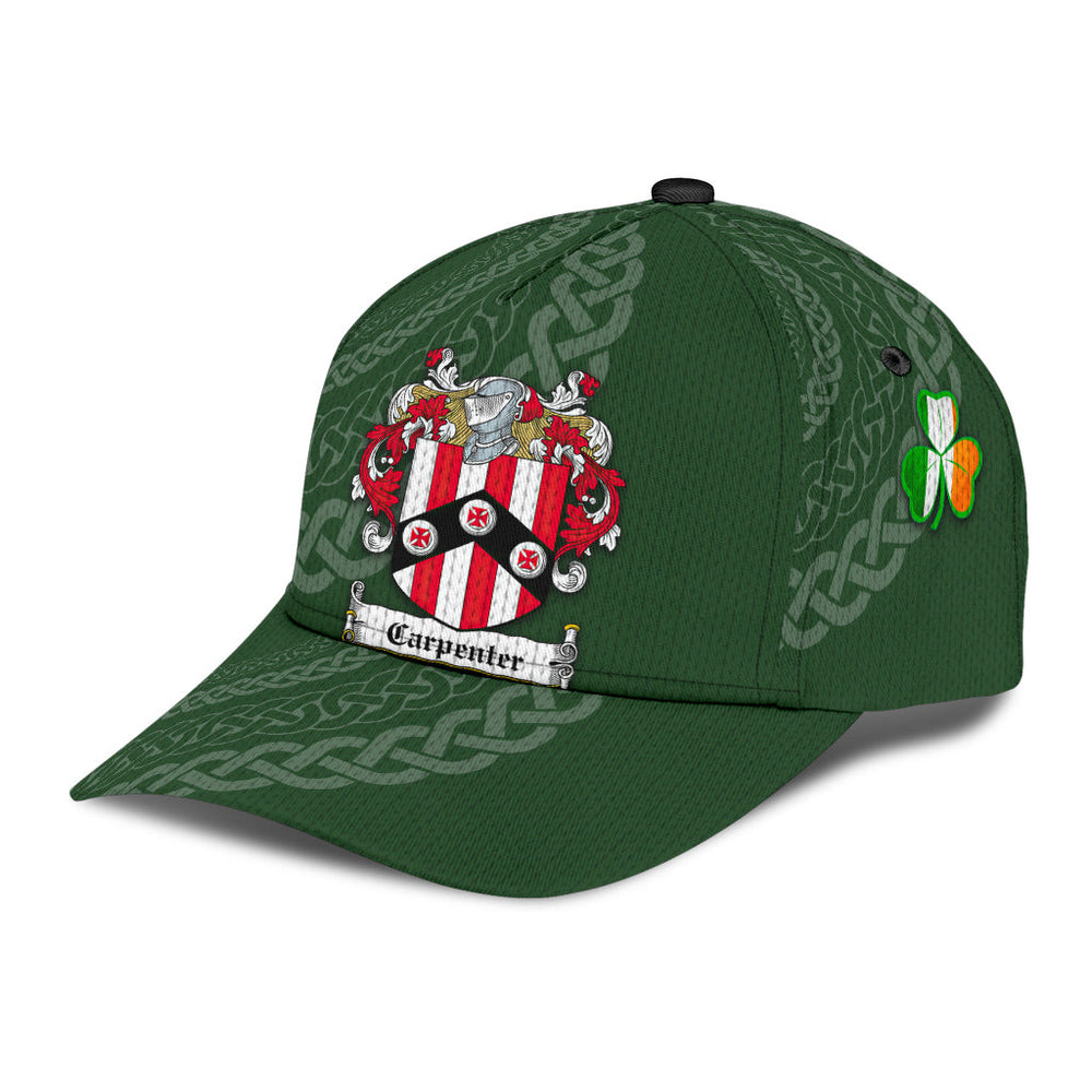 Clan Carpenter Coat Of Arms - Irish Family Crest St Patrick's Day Classic CapGX93 Classic Cap - Carpenter Coat Of Arms St Patrick's Day Classic Cap Irish Cap   