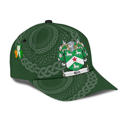 Clan Hill Coat Of Arms - Irish Family Crest St Patrick's Day Classic CapEA60 Classic Cap - Hill Coat Of Arms St Patrick's Day Classic Cap Irish Cap   