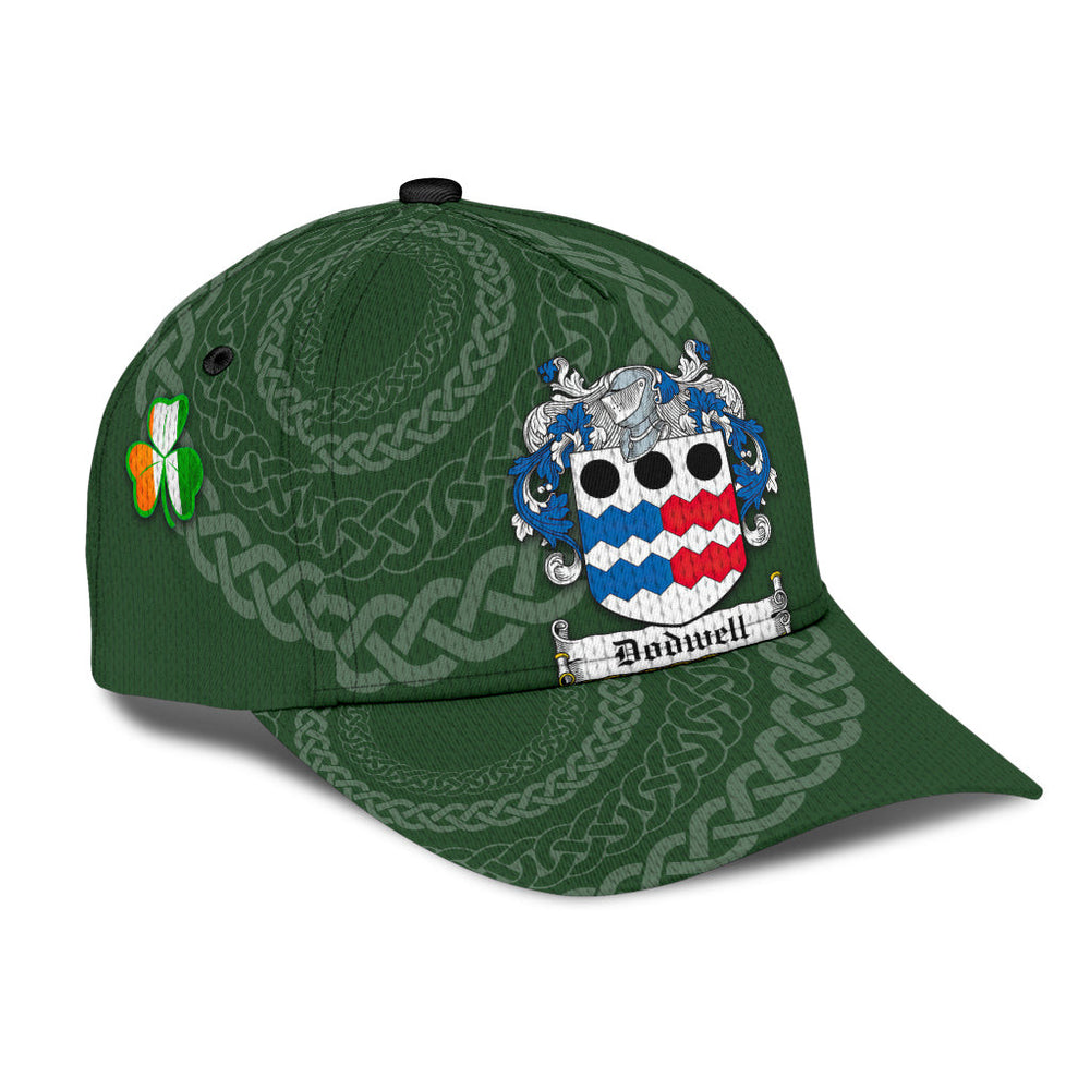 Clan Dodwell Coat Of Arms - Irish Family Crest St Patrick's Day Classic CapIA39 Classic Cap - Dodwell Coat Of Arms St Patrick's Day Classic Cap Irish Cap   