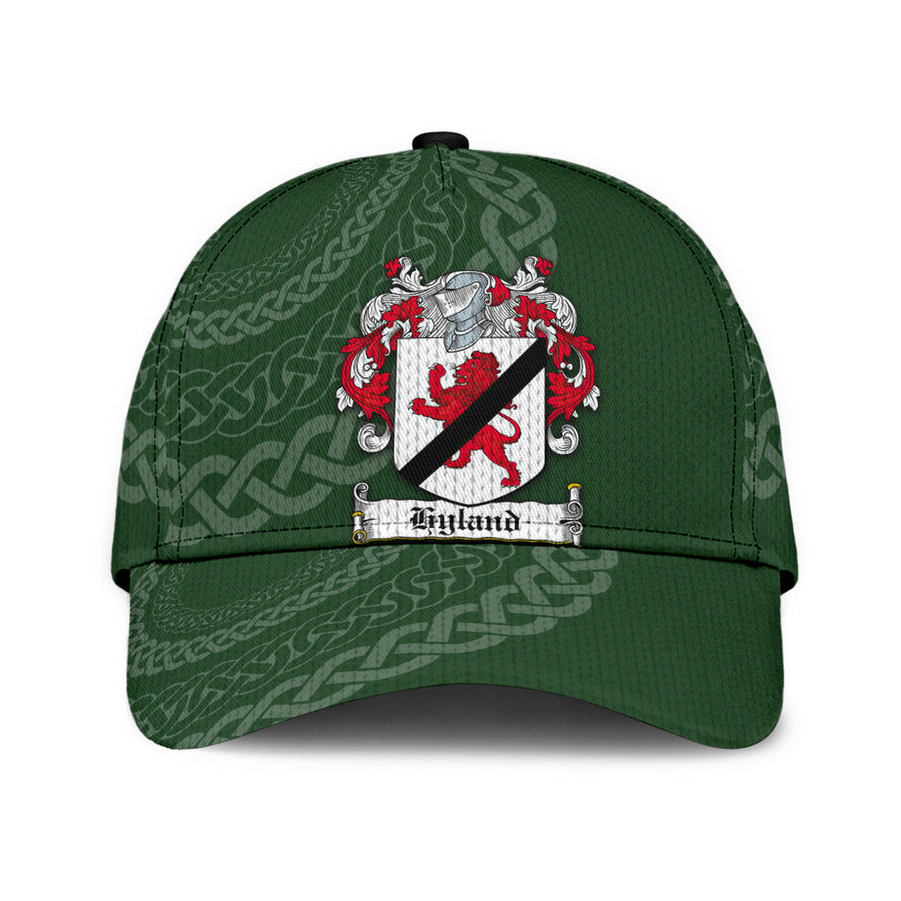 Clan Hyland Coat Of Arms - Irish Family Crest St Patrick's Day Classic CapUY46 Classic Cap - Hyland Coat Of Arms St Patrick's Day Classic Cap Irish Cap   