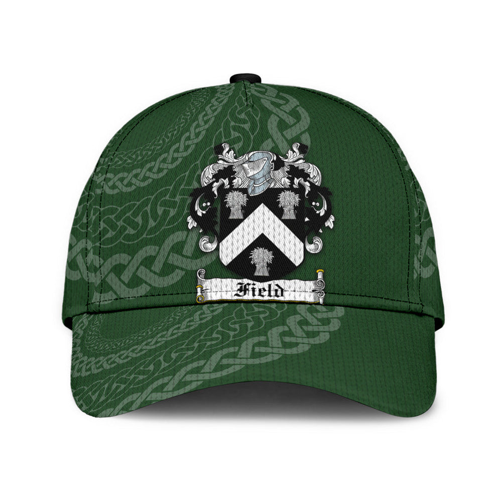 Clan Field Coat Of Arms - Irish Family Crest St Patrick's Day Classic CapBA95 Classic Cap - Field Coat Of Arms St Patrick's Day Classic Cap Irish Cap   