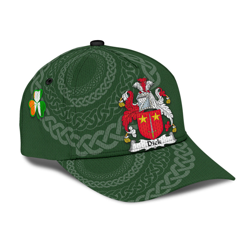 Clan Dick Coat Of Arms - Irish Family Crest St Patrick's Day Classic CapFO31 Classic Cap - Dick Coat Of Arms St Patrick's Day Classic Cap Irish Cap   