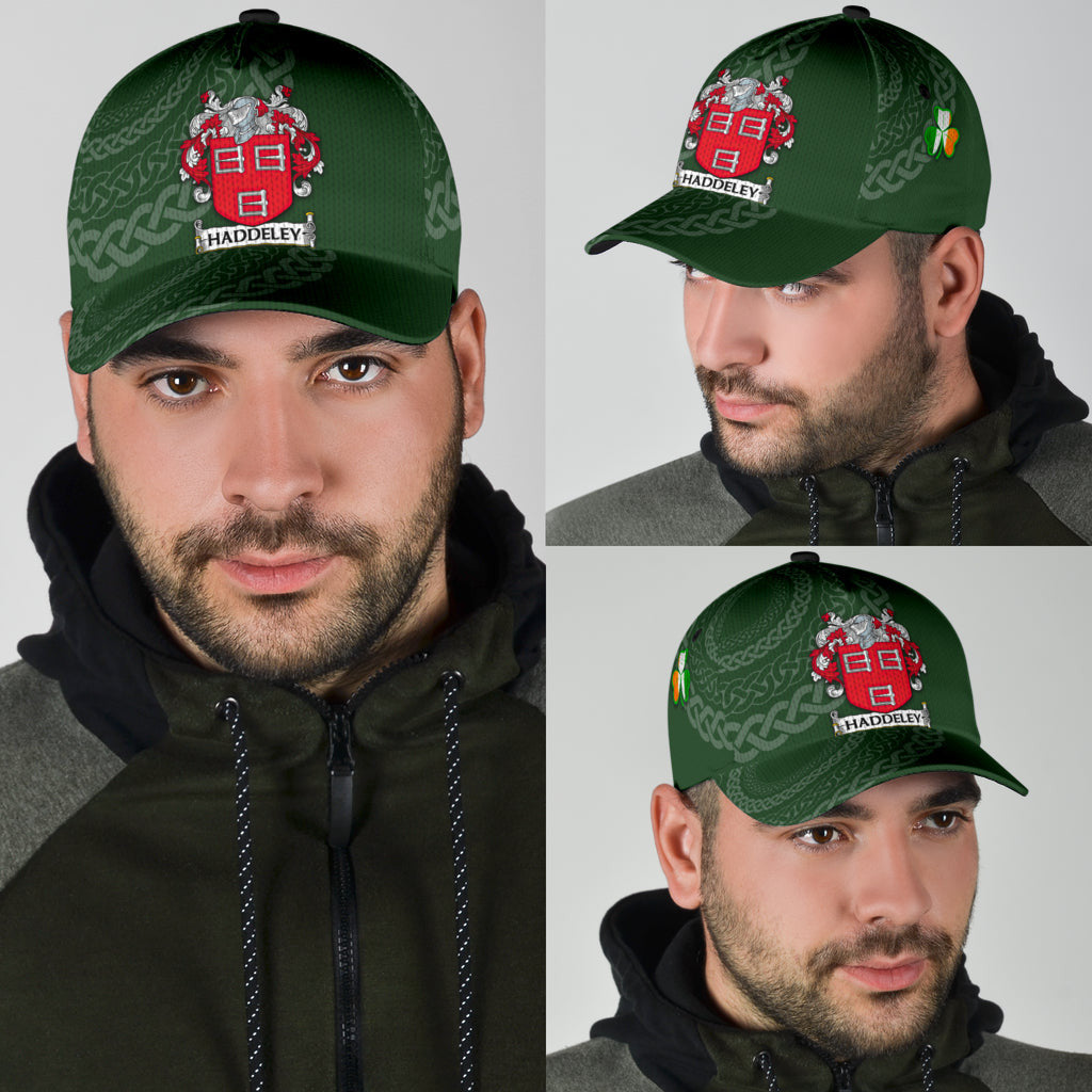 Clan Haddeley Coat Of Arms - Irish Family Crest St Patrick's Day Classic CapTV38 Classic Cap - Haddeley Coat Of Arms St Patrick's Day Classic Cap Irish Cap   