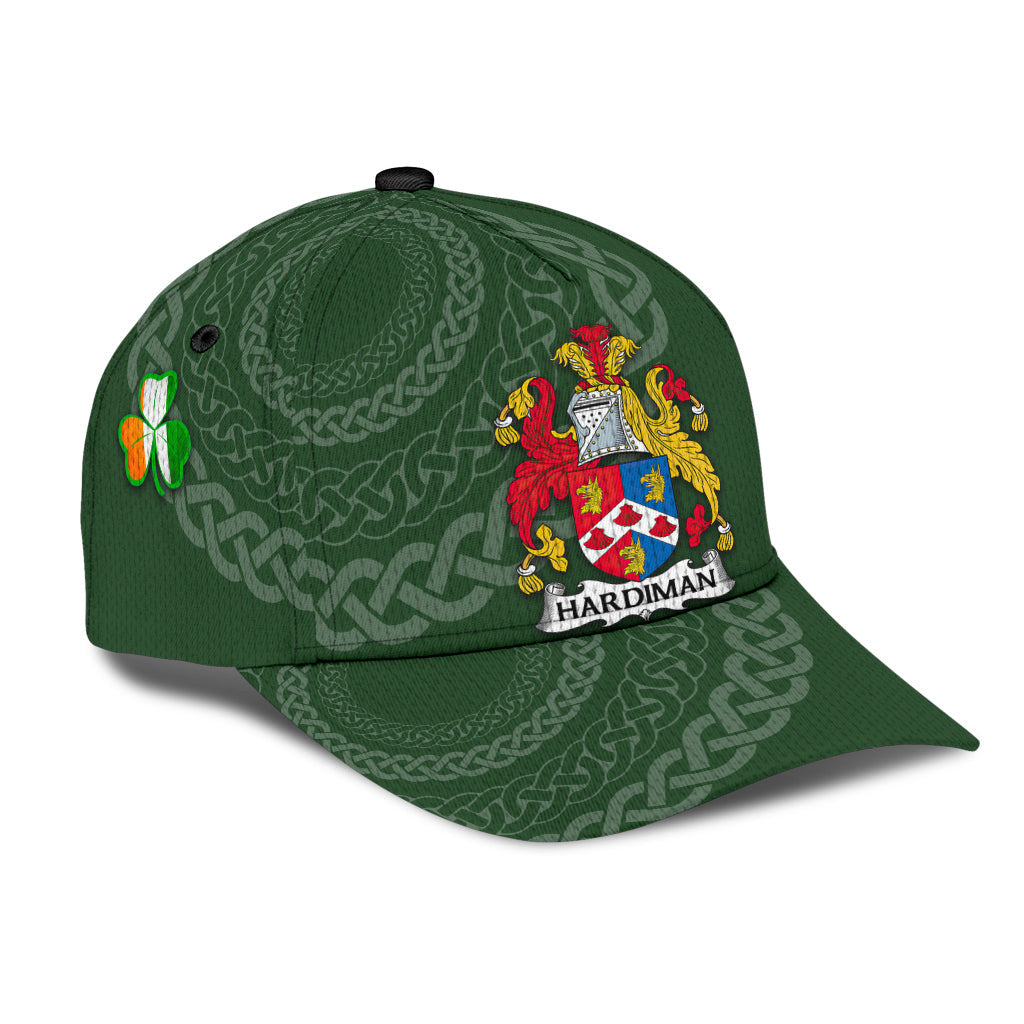 Clan Hardiman Coat Of Arms - Irish Family Crest St Patrick's Day Classic CapLM43 Classic Cap - Hardiman Coat Of Arms St Patrick's Day Classic Cap Irish Cap   