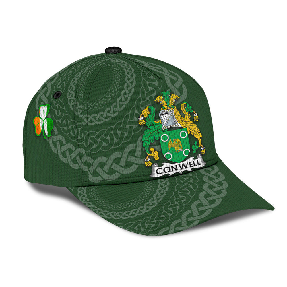 Clan Conwell Coat Of Arms - Irish Family Crest St Patrick's Day Classic CapGH76 Classic Cap - Conwell Coat Of Arms St Patrick's Day Classic Cap Irish Cap   