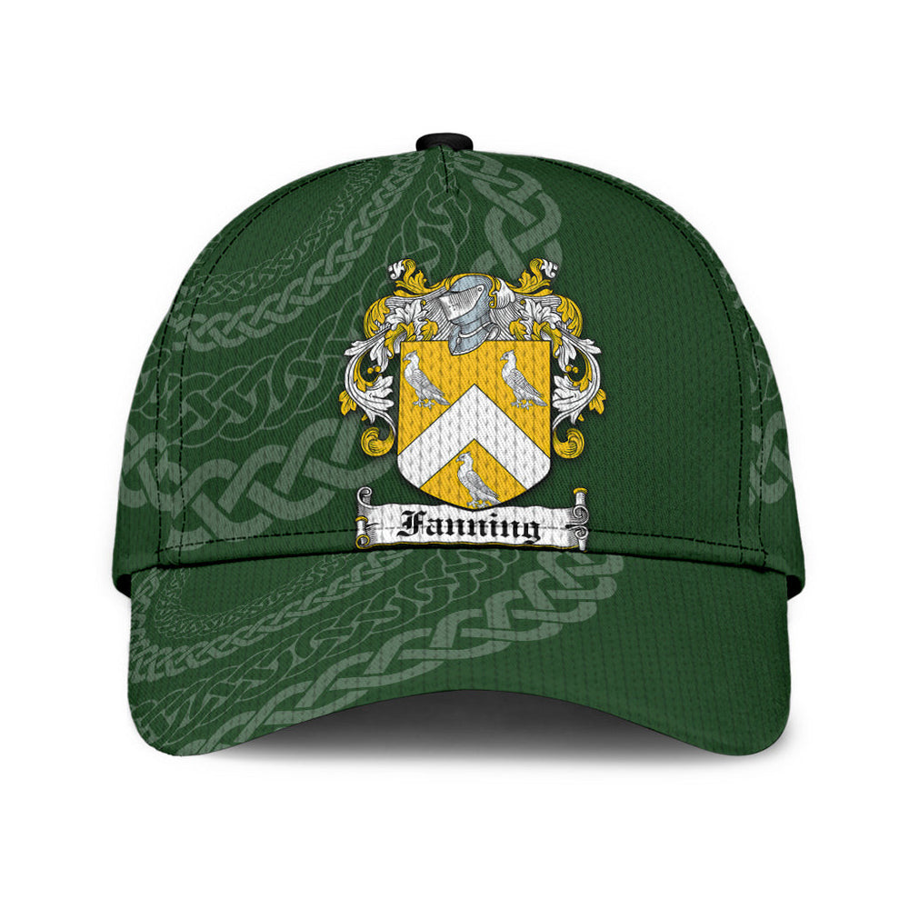 Clan Fanning Coat Of Arms - Irish Family Crest St Patrick's Day Classic CapPW12 Classic Cap - Fanning Coat Of Arms St Patrick's Day Classic Cap Irish Cap   
