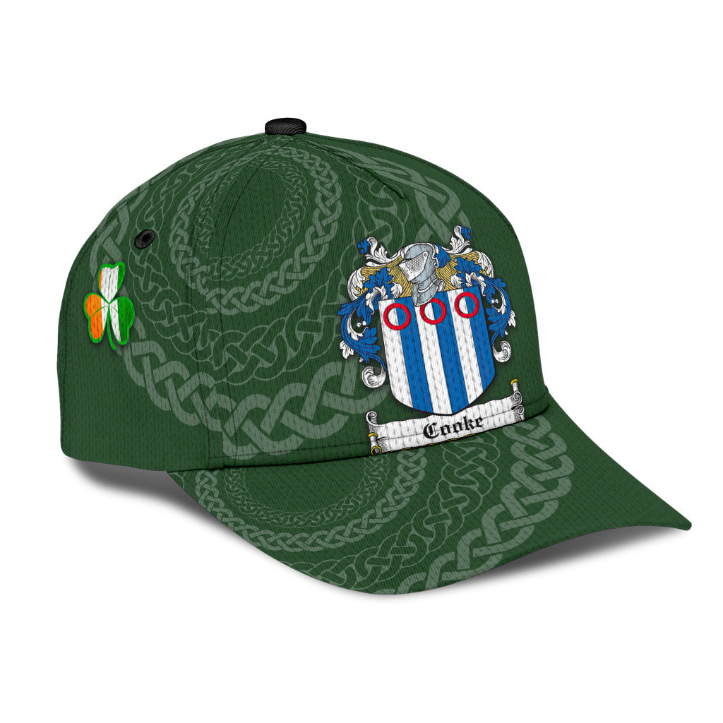 Clan Cooke Coat Of Arms - Irish Family Crest St Patrick's Day Classic CapHW46 Classic Cap - Cooke Coat Of Arms St Patrick's Day Classic Cap Irish Cap   
