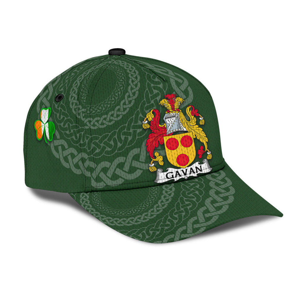 Clan Gavan Coat Of Arms - Irish Family Crest St Patrick's Day Classic CapLK48 Classic Cap - Gavan Coat Of Arms St Patrick's Day Classic Cap Irish Cap   