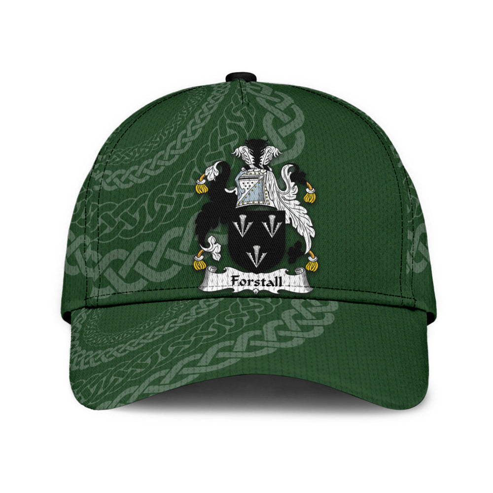 Clan Forstall Coat Of Arms - Irish Family Crest St Patrick's Day Classic CapGP94 Classic Cap - Forstall Coat Of Arms St Patrick's Day Classic Cap Irish Cap   