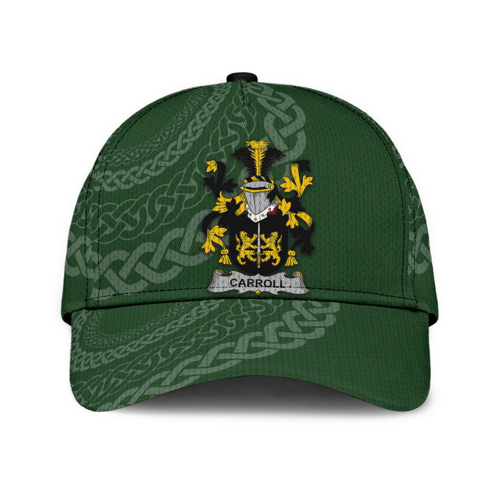 Clan Carroll Coat Of Arms - Irish Family Crest St Patrick's Day Classic CapGV10 Classic Cap - Carroll Coat Of Arms St Patrick's Day Classic Cap Irish Cap   