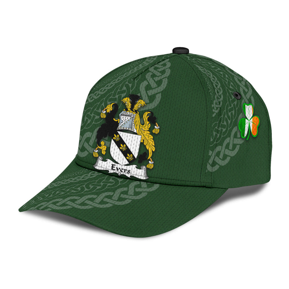 Clan Evers Coat Of Arms - Irish Family Crest St Patrick's Day Classic CapKK54 Classic Cap - Evers Coat Of Arms St Patrick's Day Classic Cap Irish Cap   