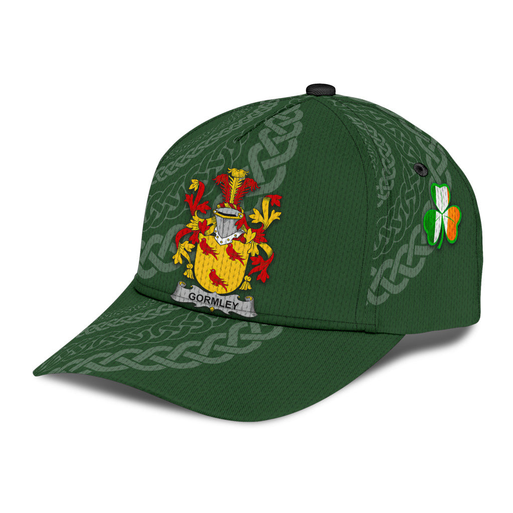 Clan Gormley Coat Of Arms - Irish Family Crest St Patrick's Day Classic CapMV39 Classic Cap - Gormley Coat Of Arms St Patrick's Day Classic Cap Irish Cap   