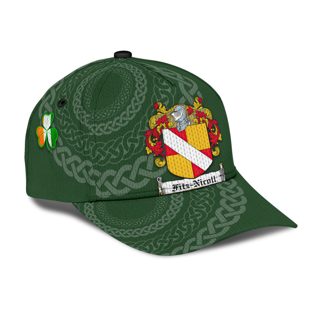 Clan Fitznicoll Coat Of Arms - Irish Family Crest St Patrick's Day Classic CapSD30 Classic Cap - Fitznicoll Coat Of Arms St Patrick's Day Classic Cap Irish Cap   