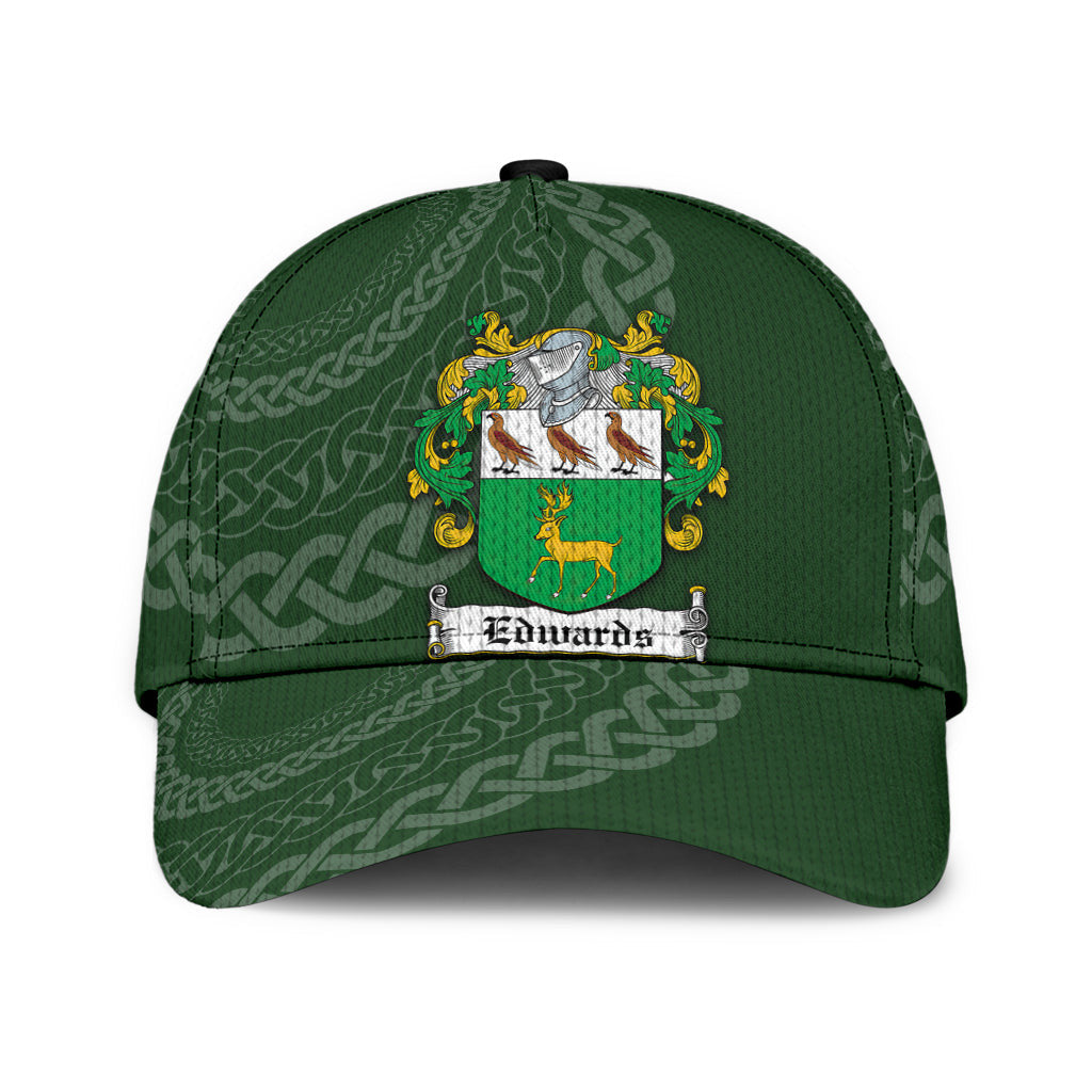 Clan Edwards Coat Of Arms - Irish Family Crest St Patrick's Day Classic CapTN34 Classic Cap - Edwards Coat Of Arms St Patrick's Day Classic Cap Irish Cap   